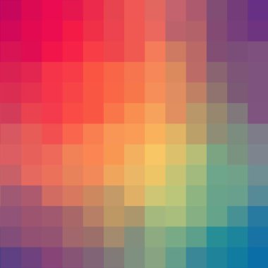 Çokgen biçiminde renk piksel arkaplanı. Sunumlar ve reklamlar için vektör şablonu,