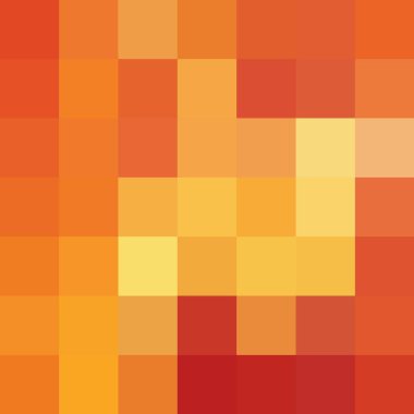 Soyut vektör arkaplanı. Örnek Turuncu piksel