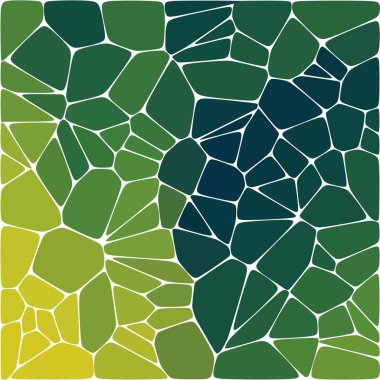 Çakıl taşlarından yeşil arkaplan. Sunum için soyut vektör şablonu.