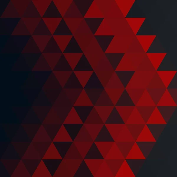 红色三角形 矢量背景 供展示的马赛克布局 — 图库矢量图片