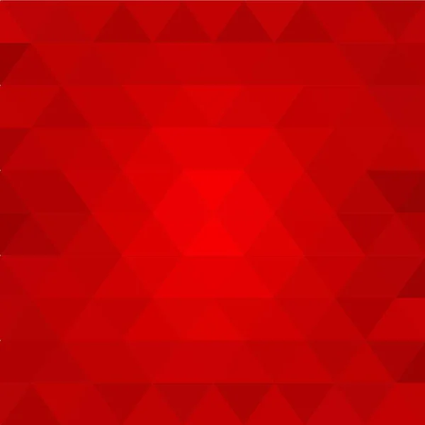 Fondo Triangular Rojo Ilustración Abstracta Vectorial — Vector de stock