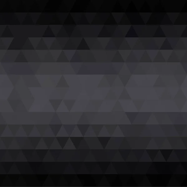 黒の三角形の背景 プレゼンテーション用の幾何学的レイアウト 多角形のスタイル — ストックベクタ