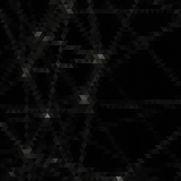 Estilo Poligonal Negro Elemento Diseño Triángulos — Vector de stock