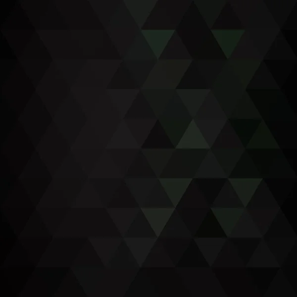 Modèle Triangulaire Noir Papier Peint Géométrique Contexte Abstrait Illustration Vectorielle — Image vectorielle