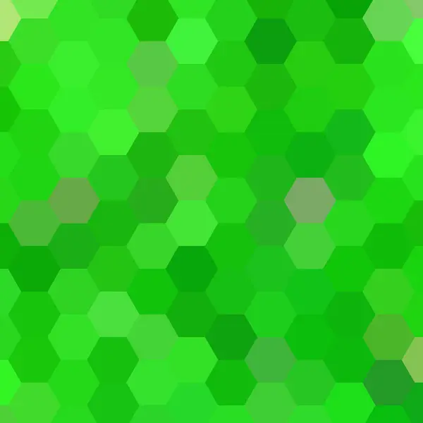 Green Hexagon Background Polygonal Style Vector Template Presentations Advertisements Brochures — Stock Vector