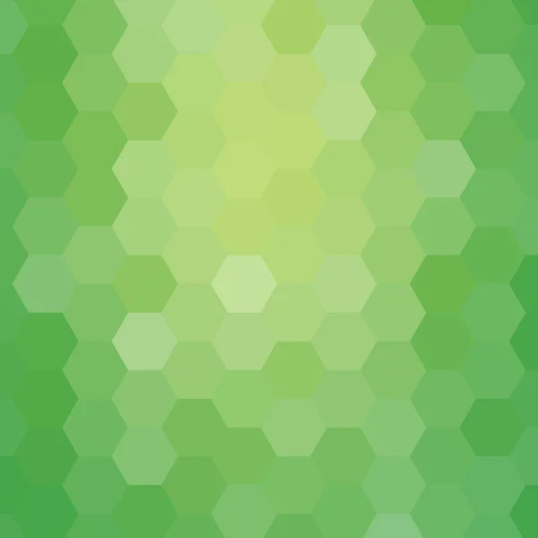 Green Hexagon Background Vector Graphics Presentation Template — Stock Vector