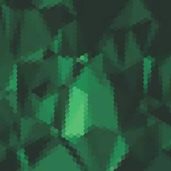 緑の六角形の背景 パターン 六角形の壁紙ベクトルイラスト — ストックベクタ