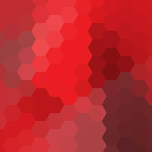 Roter Sechseck Abstrakter Hintergrund Präsentationsvorlage Polygonaler Stil — Stockvektor