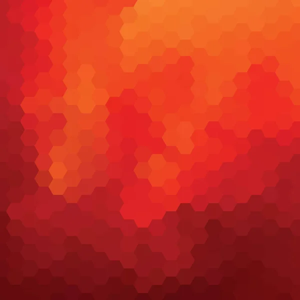 Rode Geometrische Achtergrond Meerhoekige Stijl Monsterindeling Hexagons — Stockvector