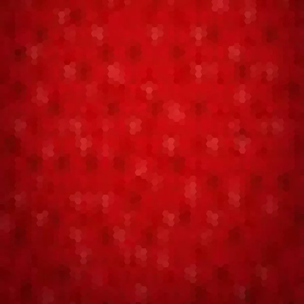 幾何学的画像 抽象的なベクトル背景 背景色 赤六角形 — ストックベクタ