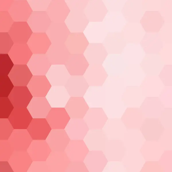 Fond Hexagonal Rouge Clair Dans Style Polygonal Modèle Vectoriel Pour — Image vectorielle