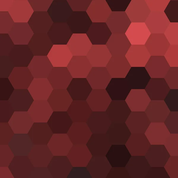 Geometryczny Obraz Abstrakcyjne Tło Wektora Kolorowe Tło Czerwone Sześciokąty — Wektor stockowy