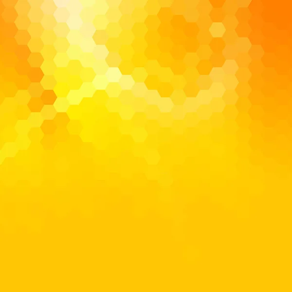 黄色の六角形の背景 ベクトルグラフィック プレゼンテーションテンプレート — ストックベクタ