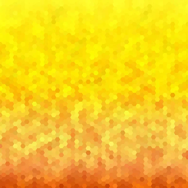 Fundo Vetorial Abstrato Imagem Geométrica Estilo Poligonal Hexágono Amarelo — Vetor de Stock
