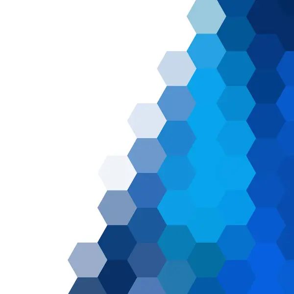 Sfondo Geometrico Astratto Blu Modello Presentazione — Vettoriale Stock