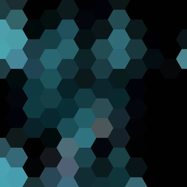Fond Hexagonal Bleu Noir Motif Papier Peint Hexagonal Illustration Vectorielle — Image vectorielle