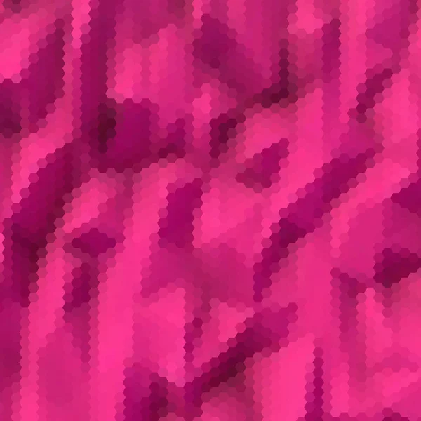 Latar Belakang Vektor Abstrak Gambaran Geometrik Gaya Poligonal Heksagon Pink - Stok Vektor
