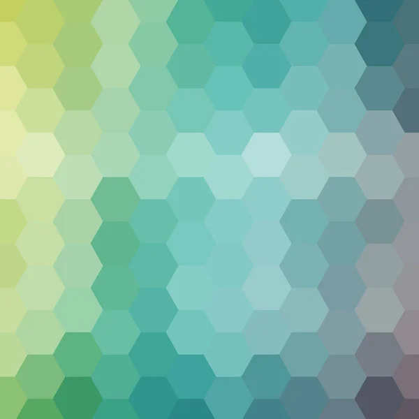 Geometrische Afbeelding Abstracte Vectorachtergrond Gekleurde Pixel Achtergrond Hexagonen — Stockvector