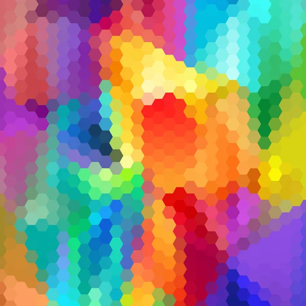 Farbe Sechseck Hintergrund Vektorgrafiken Präsentationsvorlage — Stockvektor