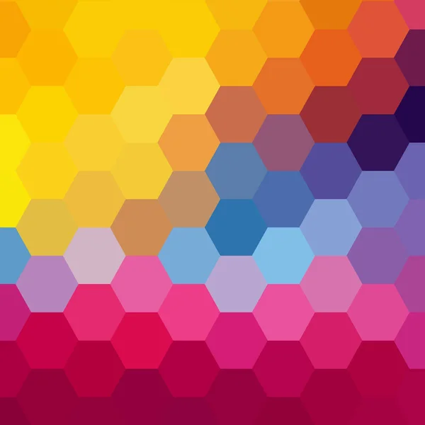 Couleur Fond Hexagonal Modèle Présentation Fond Vectoriel — Image vectorielle