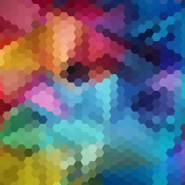 Χρωματισμένο Εξάγωνο Διανυσματικό Υπόβαθρο Γεωμετρική Εικόνα Πολυγωνικό Ύφος — Διανυσματικό Αρχείο