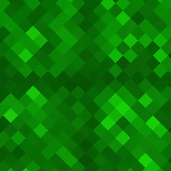 Πράσινο Φόντο Pixel Γεωμετρική Απεικόνιση — Διανυσματικό Αρχείο
