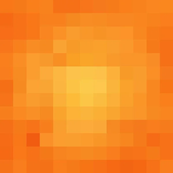 Abstrakt Vektor Bakgrund Geometrisk Bild Polygonal Stil Apelsinpixel — Stock vektor