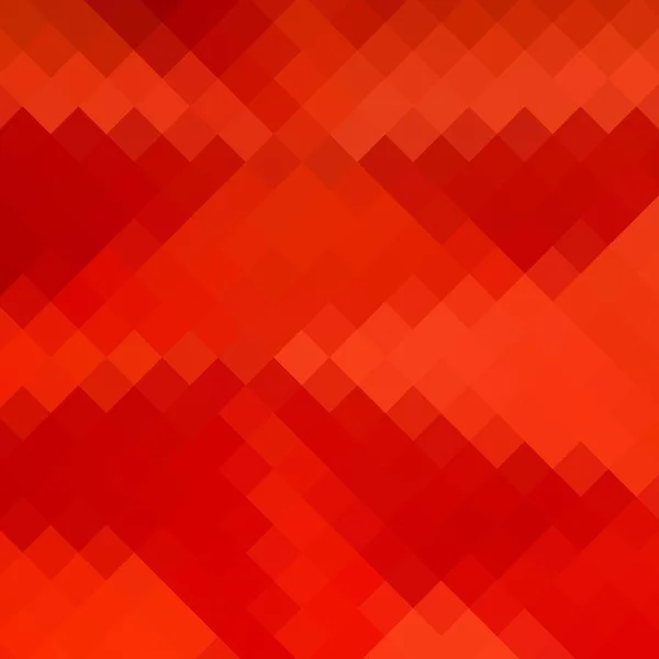 Vörös Pixel Háttér Vektor Sokszögű Stílus — Stock Vector