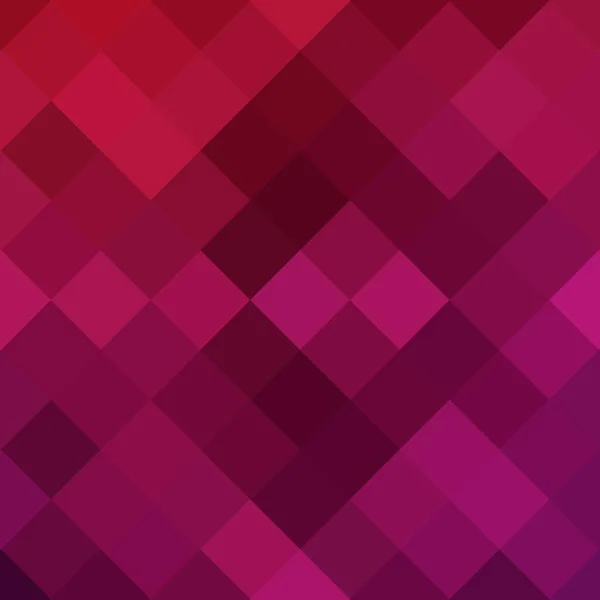 几何背景 红色Pixel图案 多边形风格 — 图库矢量图片