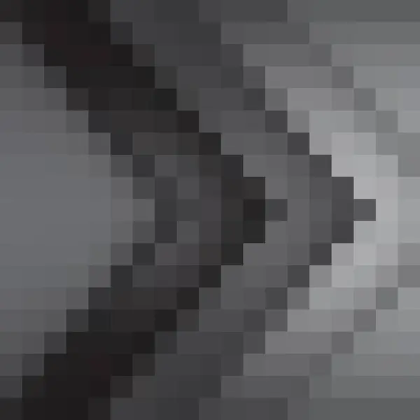 Szürke Geometriai Tervezési Elem Vektoros Illusztráció Sokszögben Pixel — Stock Vector