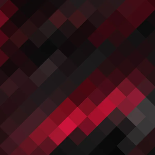 ピクセルテンプレートの開花 黒と赤のピクセル背景 グラフィックデザインのベクトルイラストグラフィックデザインのベクトルイラスト — ストックベクタ