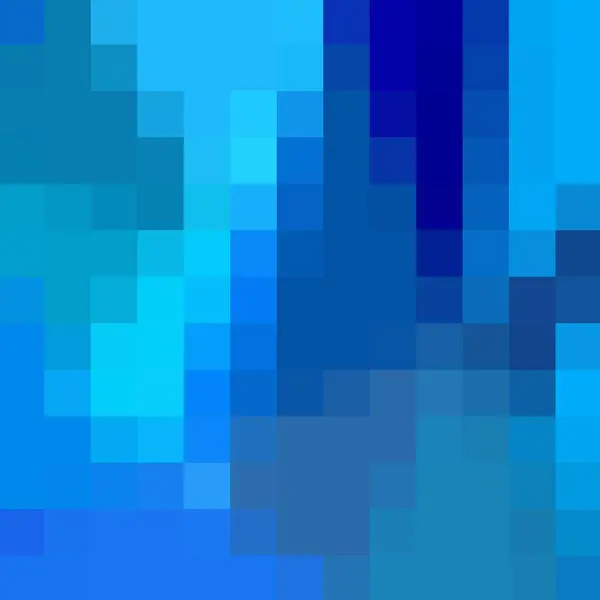 Sfondo Pixel Blu Sfondo Geometrico Campione Banner — Vettoriale Stock