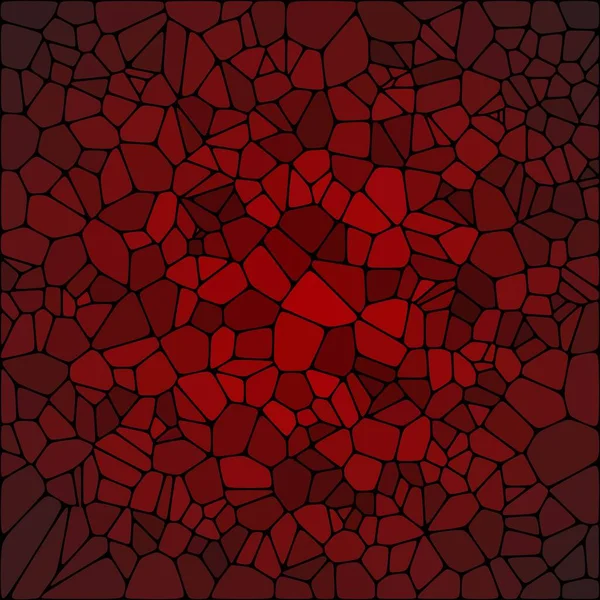 Geometrické Pozadí Skládající Červených Oblázků Polygonální Styl — Stockový vektor