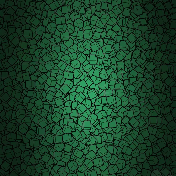 Цветной Фон Зеленых Кубиков Элемент Дизайна Векторный Шаблон — стоковый вектор