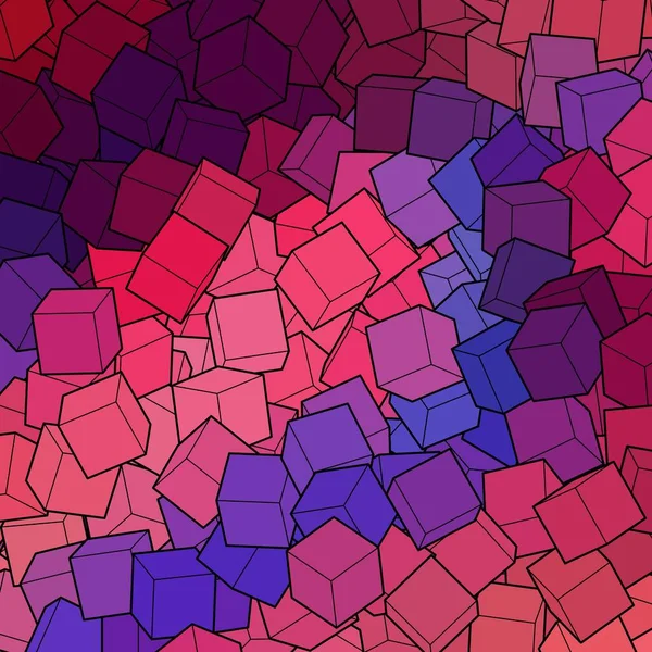Fond Couleur Des Cubes Illustration Vectorielle Pour Votre Graphisme Illustration — Image vectorielle