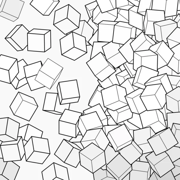 Серый Фон Кубов Элемент Дизайна Векторный Шаблон — стоковый вектор