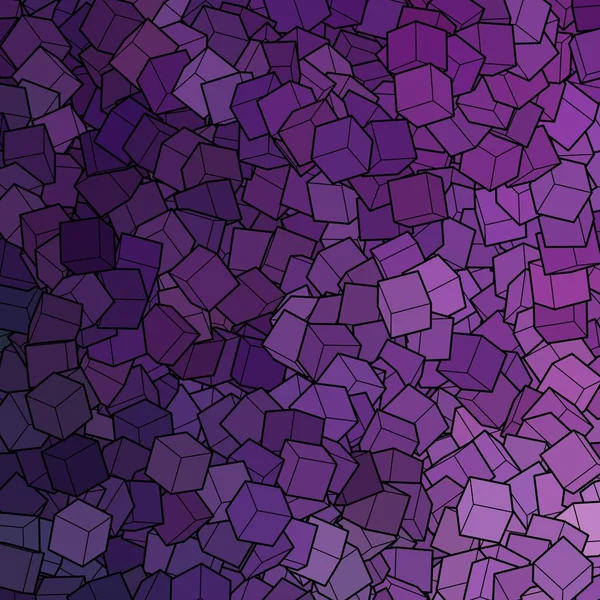 ピクセル背景 アブストラクトテンプレート レイアウト紫の四角形 — ストックベクタ