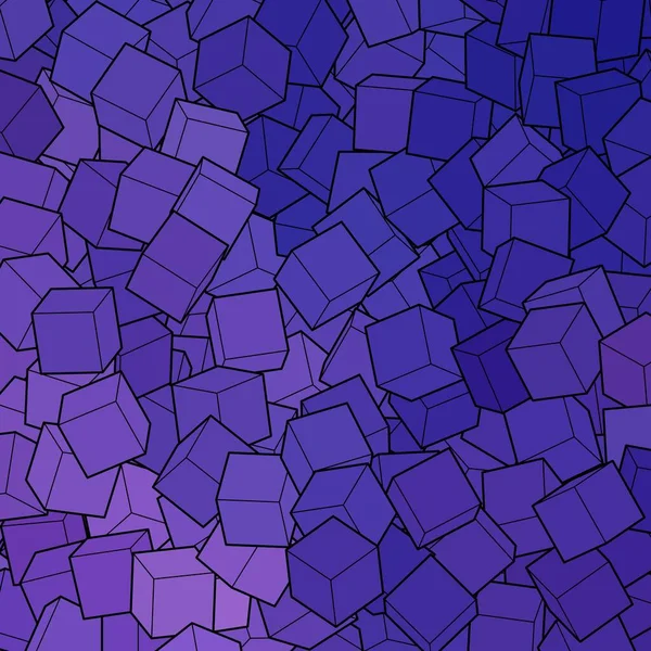 Geometrisch Blauer Hintergrund Layout Der Würfel Vorlage — Stockvektor