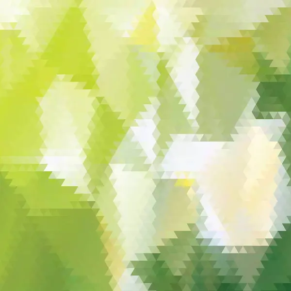 ベクトル六角形のパターン 単純な緑の三角形の要素を持つ幾何学的抽象的な背景 技術又は科学の設計 — ストックベクタ