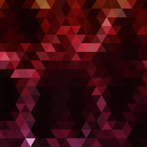 Mörk Geometrisk Bakgrund Triangel Abstrakt Vektor Bakgrund Polygonal Stil Röd — Stock vektor