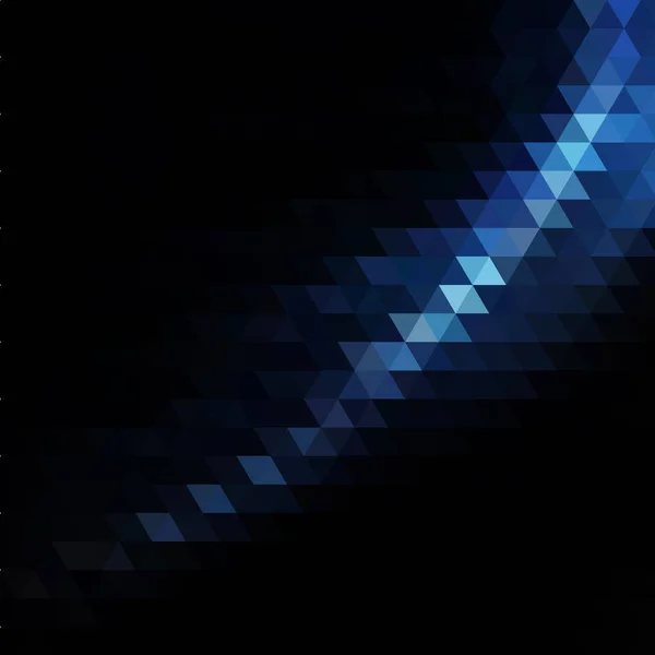 Fondo Geométrico Plantilla Colorida Para Fondo Triángulos Azul Negro — Archivo Imágenes Vectoriales