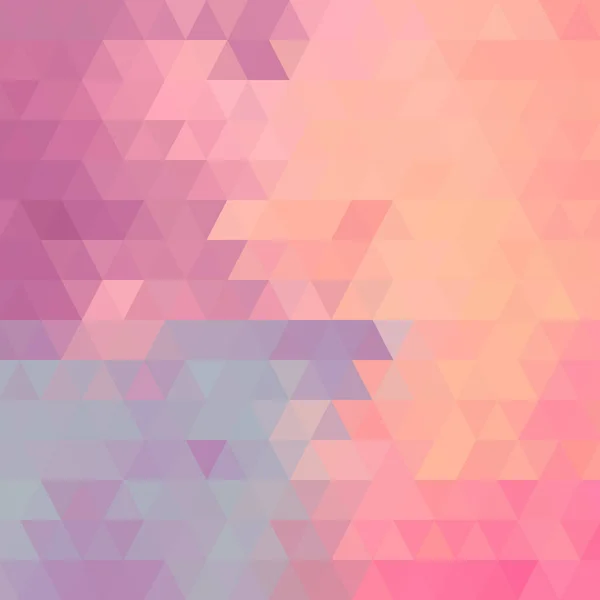 분홍색 삼각형의 기하학적 폴리곤 스타일 — 스톡 벡터