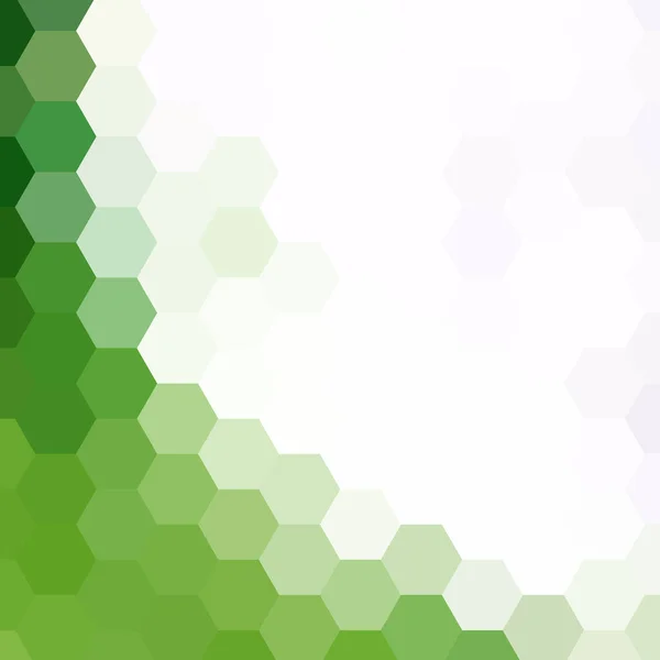 有绿色六边形的矢量背景 可用于封面设计 图书设计 网站背景 矢量说明 — 图库矢量图片