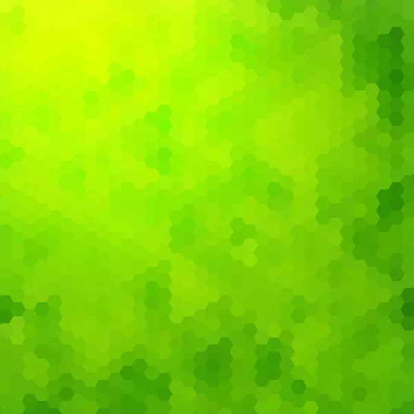 노란색 초록색 육각형 발표를 — 스톡 벡터