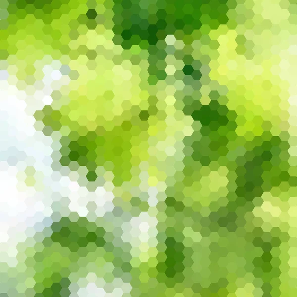 Zelené Šestiúhelníkové Pozadí Polygonálním Stylu Vektorová Šablona Pro Prezentace Reklamy — Stockový vektor