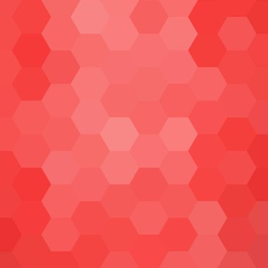 Geometrik modern tasarım. Kırmızı mozaik arka plan. Geometrik üçgen, mozaik, soyut arkaplan. Mozaik doku. Vektör illüstrasyonu