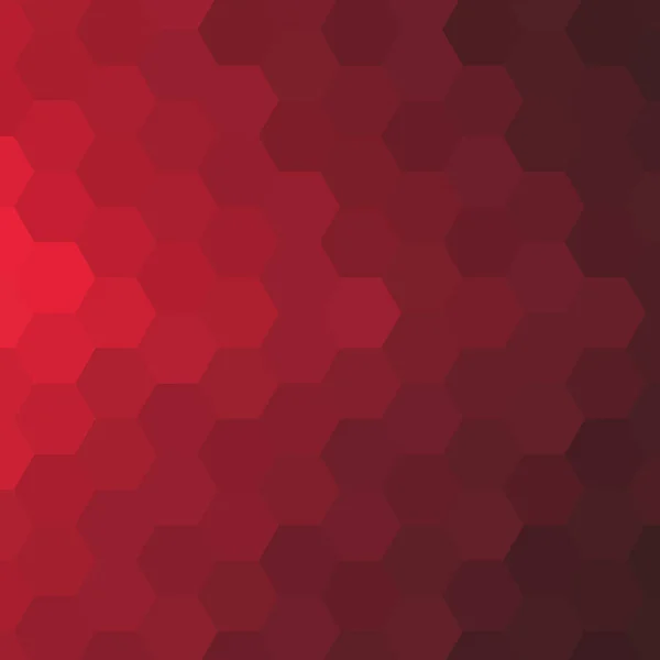 Rot Geometrischer Hintergrund Polygonaler Stil Stichprobe Layout Sechsecke — Stockvektor