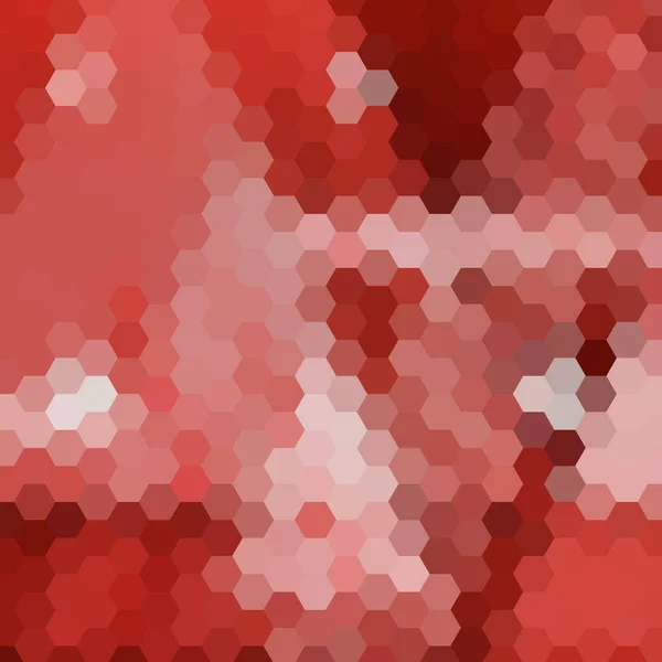 Geometrisk Bakgrund Färgglad Mall För Bakgrund Röda Hexagoner — Stock vektor
