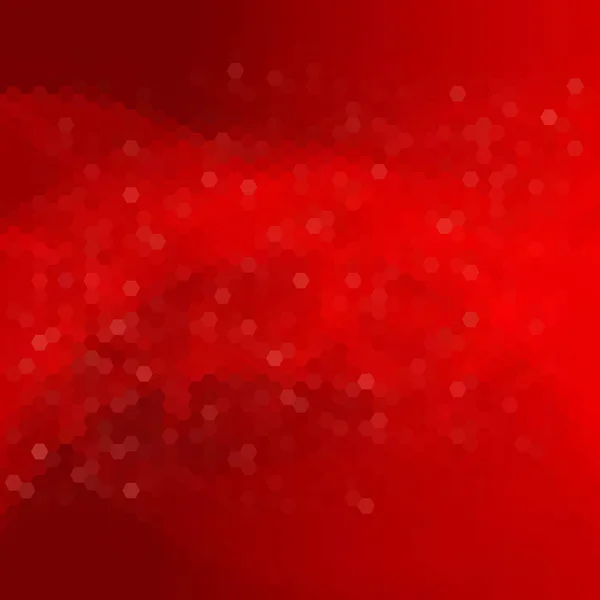 Kırmızı Altıgen Vektör Arka Planı Sunum Şablonu Dekor Elemanı Çokgen — Stok Vektör