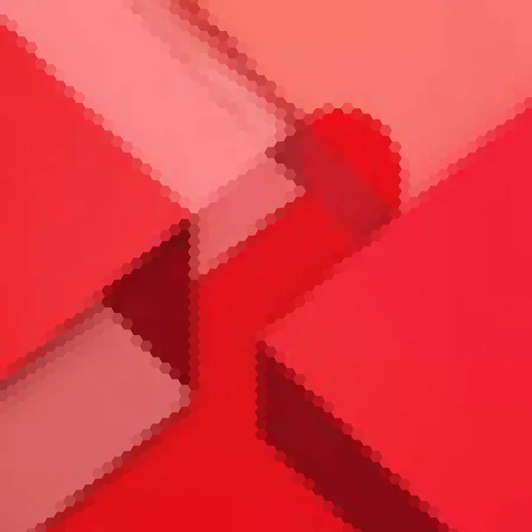 六角形の赤い背景 プレゼンテーションのためのレイアウト 要旨画像 — ストックベクタ